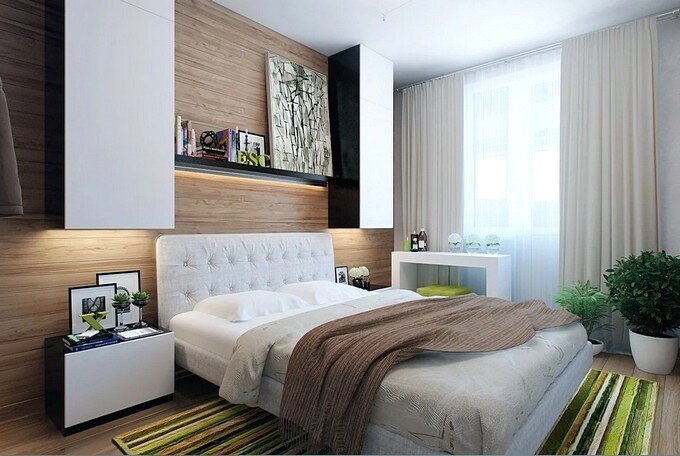 Дизайн современной спальни 12 кв.м
